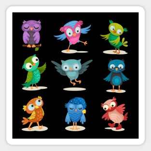 Owlets cartoon collection Magnet